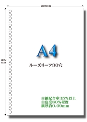 エコペーパー30穴用紙 白紙